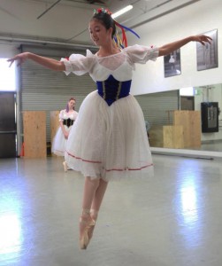 Shelby Tzung in rehearsal